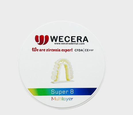 1200 MPA Dental Multilayer Zirconia Block Disc For CAD CAM Milling Machine