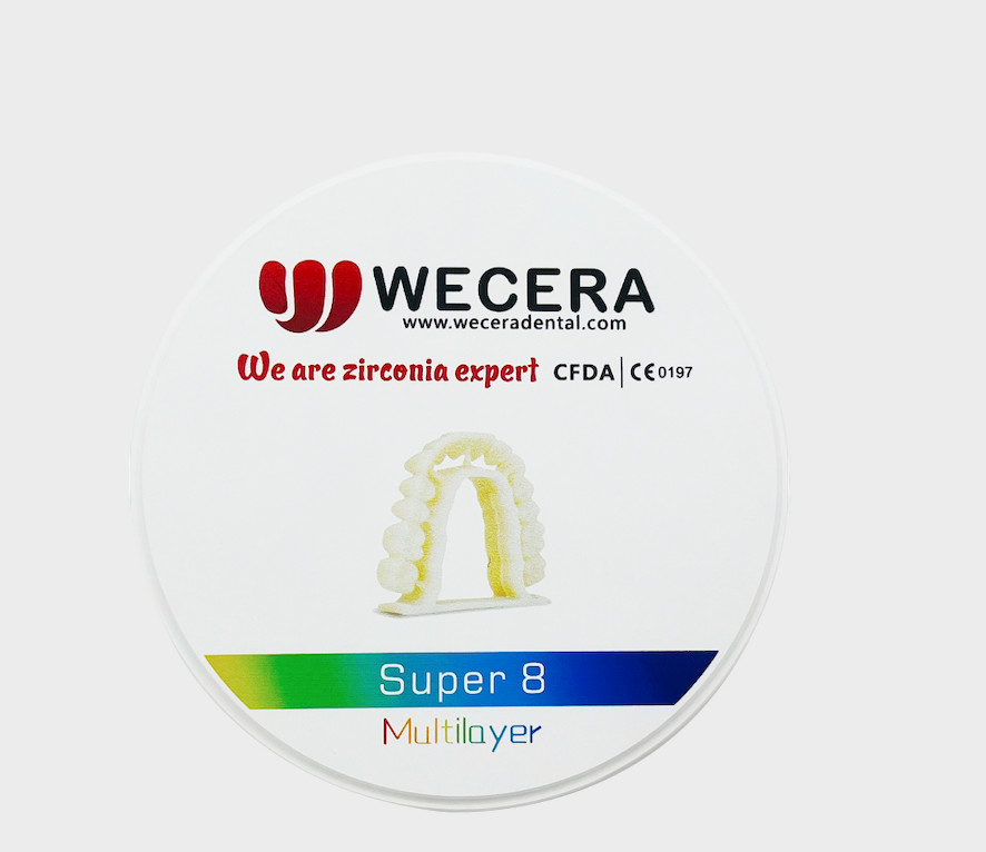 1200 MPA Dental Multilayer Zirconia Block Disc For CAD CAM Milling Machine