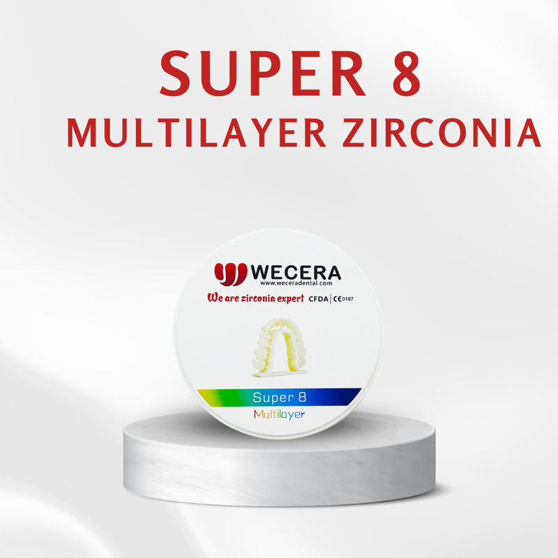 Disc Multi Layer Oxide Blank Perfect for Dental Lab Applications Featuring Superior Material Homogeneity and Reliability