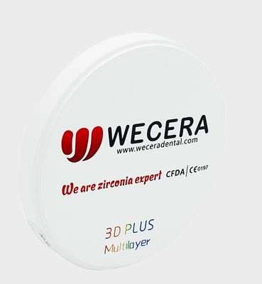 세라믹 3D 다층 산화 지르코늄 블록 1050 Mpa 고전적 약력 16 그늘